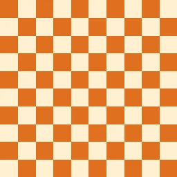 Retro Orange — Checkerboard Generator