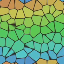 Cracked Earth — Voronoi preset texture